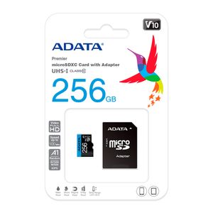 MicroSD Premier Adata 256GB Clase 10